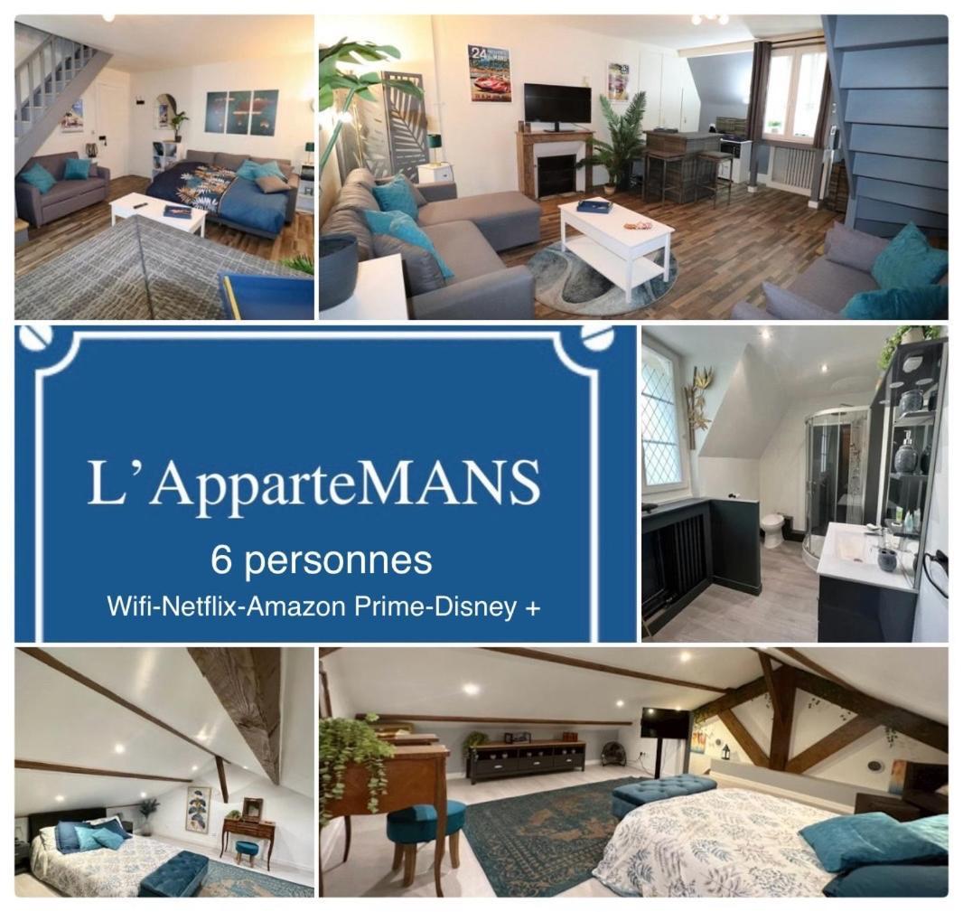 Duplex Au 2Eme Et De Notre Maison -Acces Au Jardin-Smart Tv-Streaming-Wifi Le Mans Exterior foto